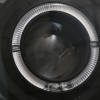 Φανάρια εμπρός Toyota Land Cruiser 120 (2003-2009) angel eyes - μαύρα , με λάμπες (Η7) - σετ 2τμχ.
