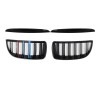 Καρδιές μάσκας BMW E90 με διπλή γρίλια (2005-2008) - tri color - 2τμχ.