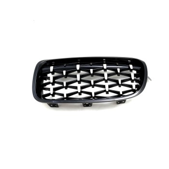 Μάσκα BMW F30 (2011-2019) - γυαλιστερή - Diamond Design - χρωμίου/μαύρη - 2τμχ. Μάσκα BMW F30 (2011-2019) - γυαλιστερή - Diamond Design - χρωμίου/μαύρη - 2τμχ.