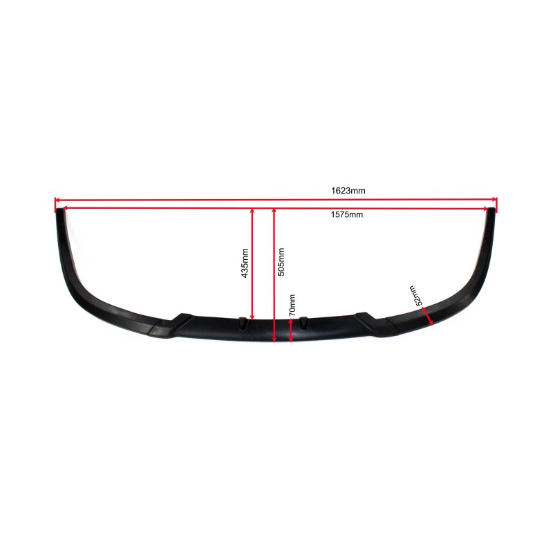 Spoiler εμπρός προφυλακτήρα universal / Vw Golf 5 - μαύρο ματ