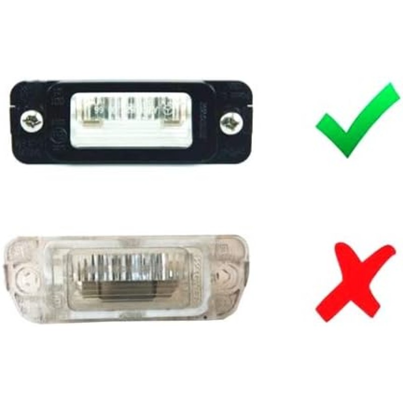 Πλαφονιέρα πίσω πινακίδας Mercedes W163 / W164 ML (1998-2008) / W251 R-CLASS, 72x26 mm - 2 τμχ.