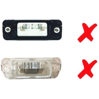 Πλαφονιέρα πίσω πινακίδας Mercedes W164 ML (2009+) / X164 GL - με T10 λάμπες, 50x29 mm - 2 τμχ.