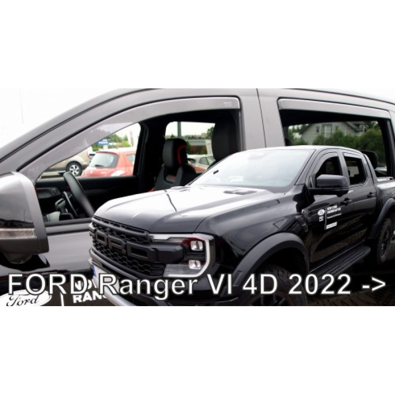Ανεμοθραύστες Ford Ranger (2022+) - 4τμχ. εμπρός και πίσω, Heko