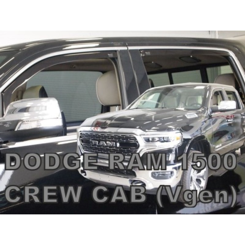 Ανεμοθραύστες Dodge RAM V Crew Cab (2019+) - 4τμχ. εμπρός και πίσω, Heko