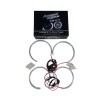 Δαχτυλίδια BMW E46 coupe (1998-2003) / BMW E46 Sedan, Combi (1998-2005) angel eyes με 66 led - κίτρινο χρώμα