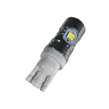 Led λάμπα T10 με 5 led 3030 και προτζέκτορα - 1τμχ.