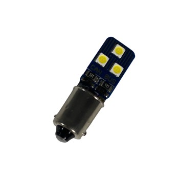 Led λάμπα BA9 με 6 led 3030 CANBUSε κ διαμέτρου αντίθετα- 1τμχ. Led λάμπα BA9 με 6 led 3030 CANBUSε κ διαμέτρου αντίθετα- 1τμχ.