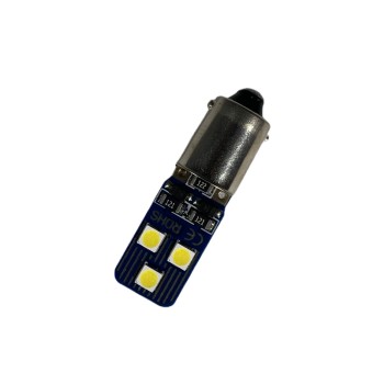 Led λάμπα BA9 με 6 led 3030 CANBUSε κ διαμέτρου αντίθετα- 1τμχ.