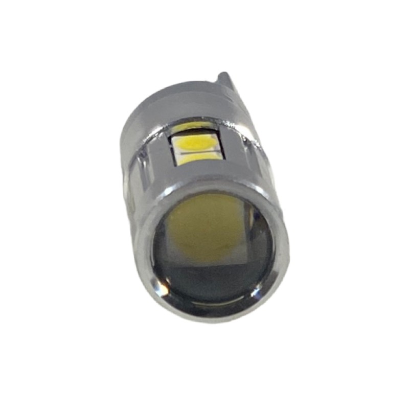 Led λάμπα τύπου T10 με 18 led 3030 και προτζέκτορα - CANBUS - 1τμχ.