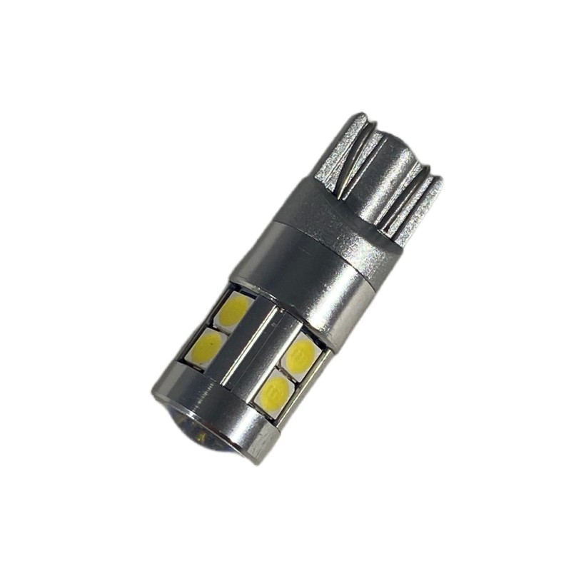 Led λάμπα τύπου T10 με 18 led 3030 και προτζέκτορα - CANBUS - 1τμχ.