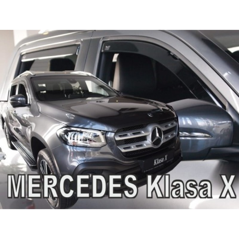 Ανεμοθραύστες Mercedes X-class (2017-2020) - 4τμχ. εμπρός και πίσω, Heko