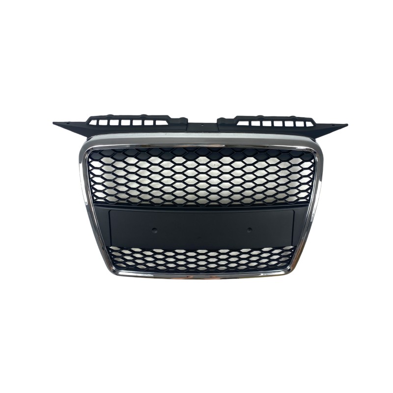Μάσκα Audi A3 (2005-2008) με βάση για σήμα - RS-Look ματ με πλαίσιο χρωμίου