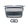 Μάσκα Audi A3 (2005-2008) με βάση για σήμα - RS-Look ματ με πλαίσιο χρωμίου