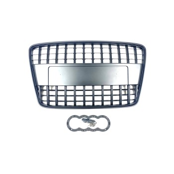 Μάσκα Audi Q7 (2005-2009) - μαύρη ματ S-Line Design, χωρίς σήμα Μάσκα Audi Q7 (2005-2009) - μαύρη ματ S-Line Design, χωρίς σήμα