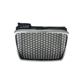 Μάσκα Audi A4 B7 (2004-2008) - RS LOOK ασημένιο - ματ, χωρίς σήμα Μάσκα Audi A4 B7 (2004-2008) - RS LOOK ασημένιο - ματ, χωρίς σήμα