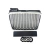 Μάσκα Audi A4 B7 (2004-2008) - RS LOOK ασημένιο - ματ, χωρίς σήμα