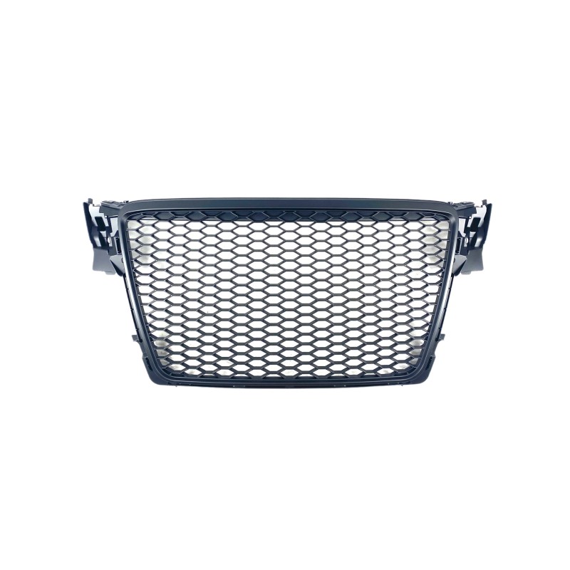 Μάσκα Audi A4 B8 (2008-2011) - RS LOOK - μαύρη ματ, χωρίς σήμα