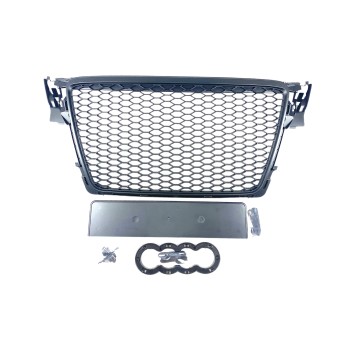 Μάσκα Audi A4 B8 (2008-2011) - RS LOOK - μαύρη ματ, χωρίς σήμα Μάσκα Audi A4 B8 (2008-2011) - RS LOOK - μαύρη ματ, χωρίς σήμα