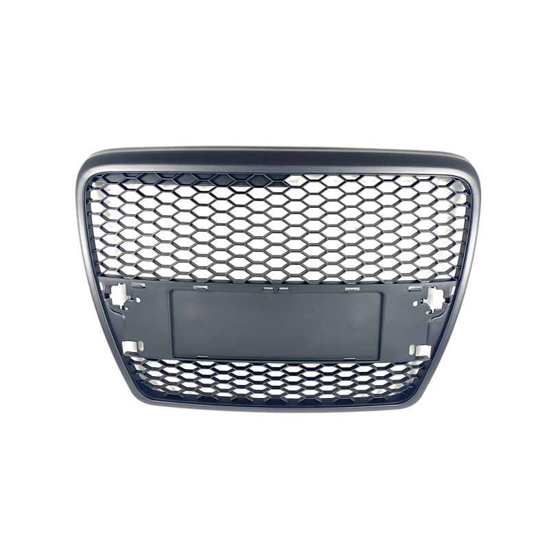 Μάσκα Audi A6 4F (2004-2008) - μαύρη RS Look, χωρίς σήμα