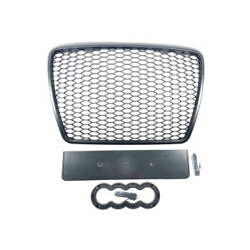 Μάσκα Audi A6 C6 (2008-2011) - RS Look μαύρη, χωρίς σήμα Μάσκα Audi A6 C6 (2008-2011) - RS Look μαύρη, χωρίς σήμα