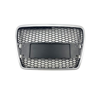 Μάσκα Audi A6 4F (2004-2008) - με πλαίσιο χρωμίου RS Look, χωρίς σήμα