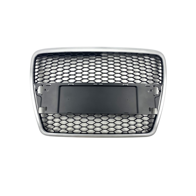 Μάσκα Audi A6 4F (2004-2008) - με πλαίσιο χρωμίου RS Look, χωρίς σήμα