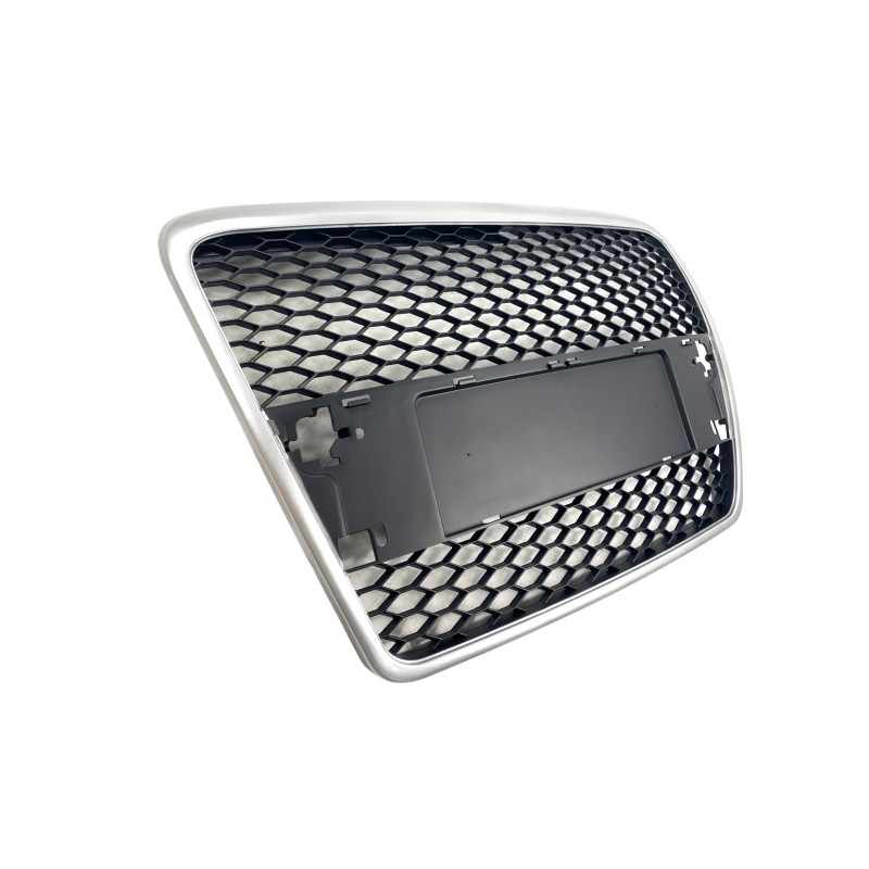 Μάσκα Audi A6 4F (2004-2008) - με πλαίσιο χρωμίου RS Look, χωρίς σήμα