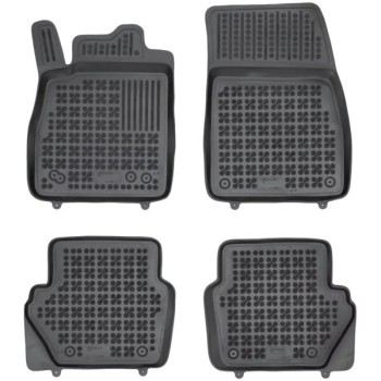 Λαστιχένια πατάκια FORD Fiesta VII (2017-2023) / FORD Ecosport II (2012-2018) / FORD Puma / Hybrid (2019+) - τύπου σκαφάκι - 4τμχ., Rezaw Plast