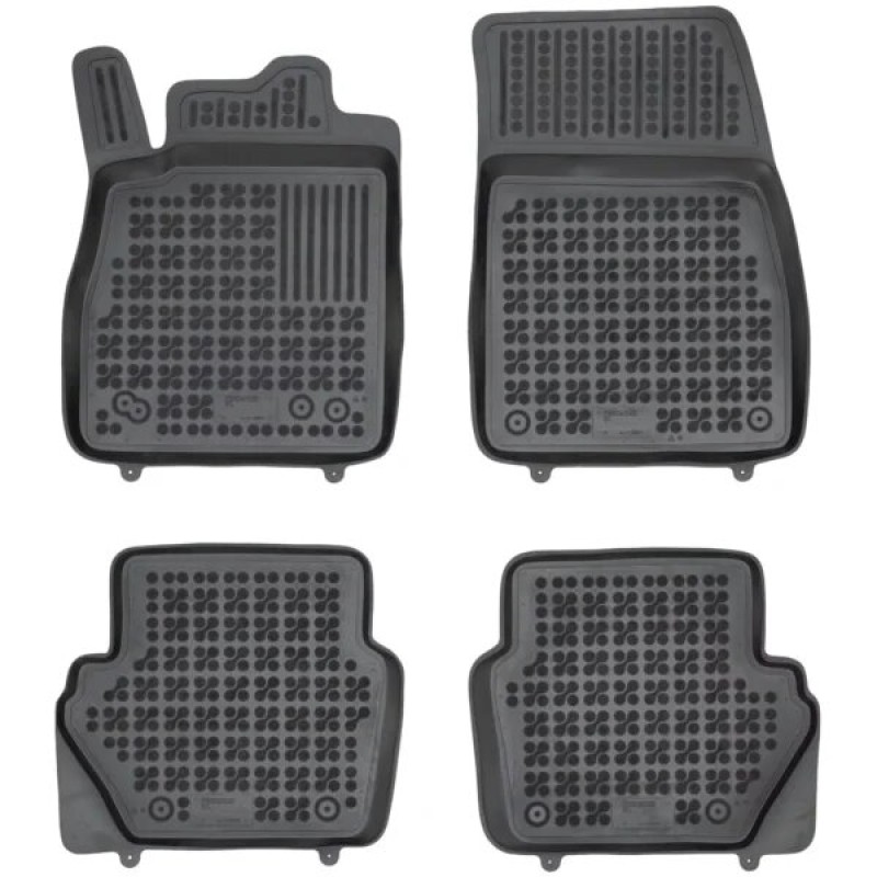 Λαστιχένια πατάκια FORD Fiesta VII (2017-2023) / FORD Ecosport II (2012-2018) / FORD Puma / Hybrid (2019+) - τύπου σκαφάκι - 4τμχ., Rezaw Plast