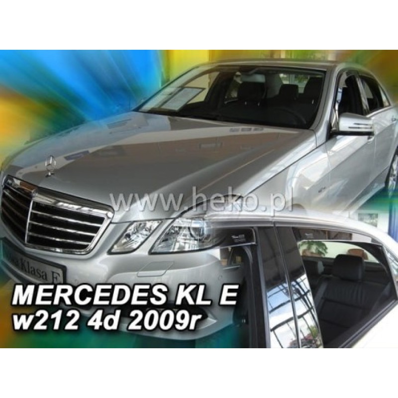 Ανεμοθραύστες Mercedes E-Class W212 (2009-2016) sedan - 4 τμχ. εμπρός και πίσω, Heko
