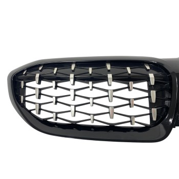 Μάσκα BMW G20 (2018+) - γυαλιστερή Diamond Design - χρωμίου/μαύρη - 2τμχ. Μάσκα BMW G20 (2018+) - γυαλιστερή Diamond Design - χρωμίου/μαύρη - 2τμχ.