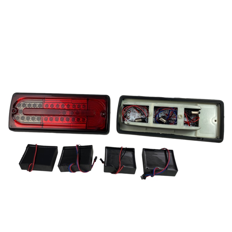 Πίσω φανάρια led Mercedes W461/W463 G-CLASS (1990-2012) - φιμέ - σετ 2τμχ.