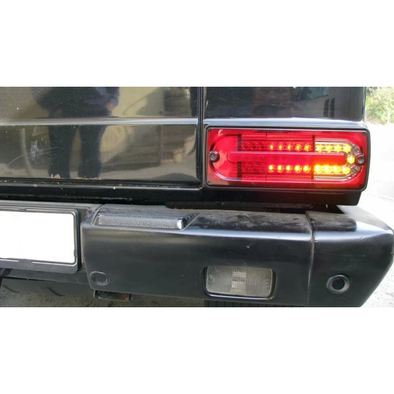 Πίσω φανάρια led Mercedes W461/W463 G-CLASS (1990-2012) - φιμέ - σετ 2τμχ.