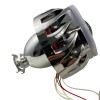 Bi xenon προτζέκτορες 2.5'' Morimoto Mini Spiral - με τετράγωνα δαχτυλίδια για angel eyes - μπλε μικρό και κόκκινο μεγάλο δαχτυλίδι -2 τμχ.