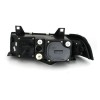 Φανάρια εμπρός Bmw E36 (1991-1999) 4d sedan angel eyes - μαύρα , με λάμπες (Η1) - σετ 2τμχ.