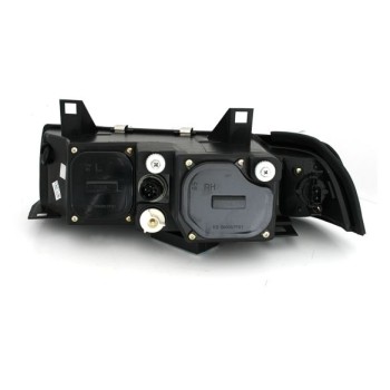 Φανάρια εμπρός Bmw E36 (1991-1999) 4d sedan angel eyes - μαύρα , με λάμπες (Η1) - σετ 2τμχ. Φανάρια εμπρός Bmw E36 (1991-1999) 4d sedan angel eyes - μαύρα , με λάμπες (Η1) - σετ 2τμχ.
