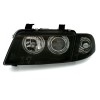 Φανάρια εμπρός Audi A4 (1995-1998) angel eyes - μαύρα , χωρίς λάμπες (Η7) - σετ 2τμχ.
