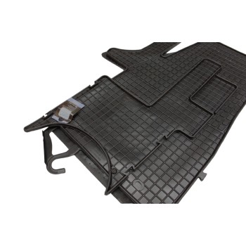Λαστιχένια πατάκια VW Transporter T5 (2003-2015) / T6 (2015+) - 3 θέσιο - 2τμχ., Petex