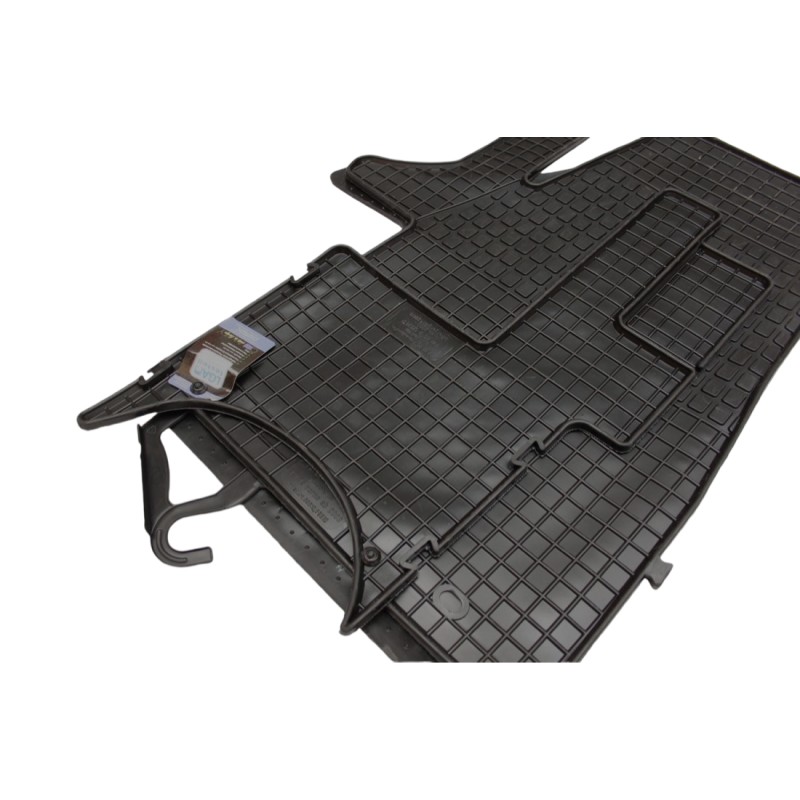 Λαστιχένια πατάκια VW Transporter T5 (2003-2015) / T6 (2015+) - 3 θέσιο - 2τμχ., Petex
