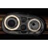 Φανάρια εμπρός Vw Golf IV R32 angel eyes - chrome , χωρίς λάμπες (Η7) - σετ 2τμχ.
