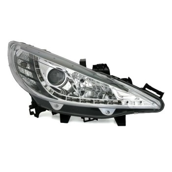 Φανάρια εμπρός Peugeot 207 (2006-2009) led , με λάμπες (Η1) - σετ 2τμχ.