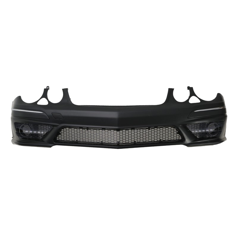 Προφυλακτήρας εμπρός Mercedes W211 E-Class (2006-2009) - AMG Design με LED φώτα ημέρας