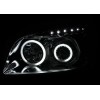 Φανάρια εμπρός Toyota Rav4 (2006-2009) angel eyes - chrome , με λάμπες (Η1) - σετ 2τμχ.