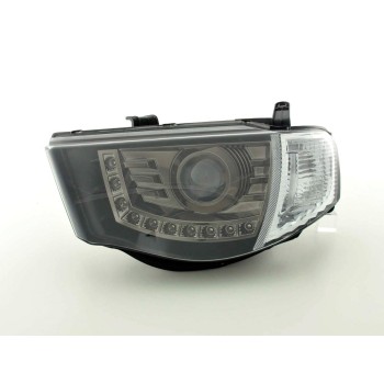 Φανάρια εμπρός Mitsubish L200 (2006-2010) led - μαύρα , με λάμπες (Η1) - σετ 2τμχ. Φανάρια εμπρός Mitsubish L200 (2006-2010) led - μαύρα , με λάμπες (Η1) - σετ 2τμχ.