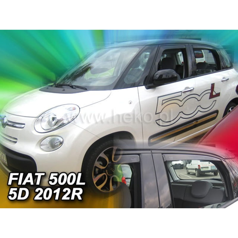 Ανεμοθραύστες Fiat 500 L (2012+) 5 πορτο - 4 τμχ. εμπρός και πίσω, Heko