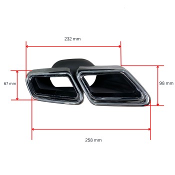 Μπούκες για Mercedes W222 S-Class / W212 E-Class (2012+) - AMG S63 design Μπούκες για Mercedes W222 S-Class / W212 E-Class (2012+) - AMG S63 design