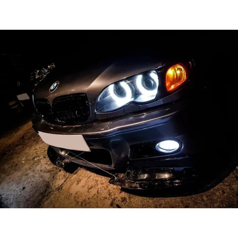 Δαχτυλίδια BMW E46 sedan, combi (1998-2005) / E46 coupe (1998-2003) angel eyes - U-Design με 4 προτζέκτορες