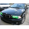 RGB δαχτυλίδια angel eyes led για BMW E46 coupe (2003+) - με εναλλαγή χρωμάτων