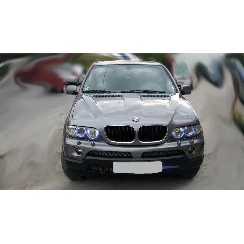Angel eyes BMW E39 / E60 / E53 X5 / E65 / E87 / E63 5W led αυθεντικά - λευκό χρώμα - 2τμχ.