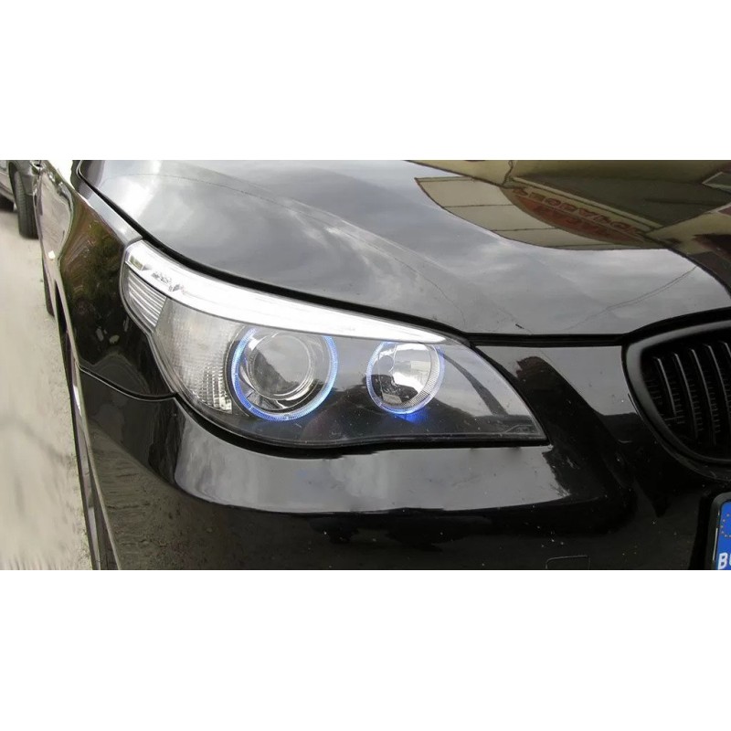 Angel eyes BMW E39 / E60 / E53 X5 / E65 / E87 / E63 5W led αυθεντικά - μπλε χρώμα - 2τμχ.